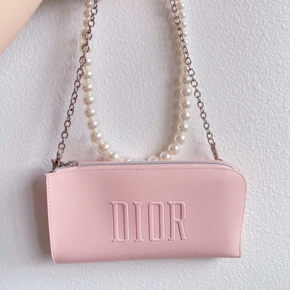 Dior leather makeup bag DIY